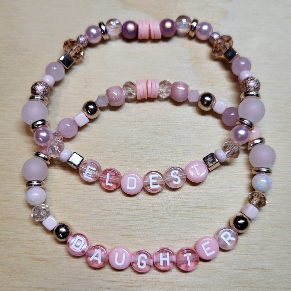 Eldest Daughter Taylor Swift Friendship Bracelets Bundle Of 2, Size 7.5"